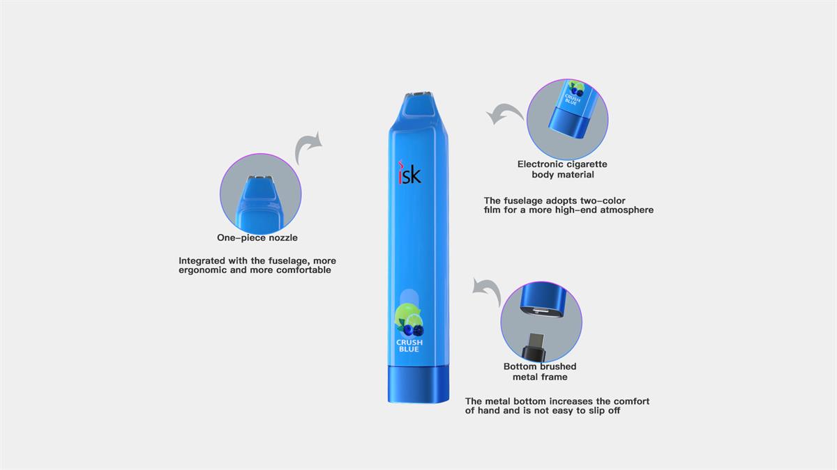 ISK013 3000 Puff Vape Sekali Pakai dengan aliran udara yang dapat disesuaikan dan baterai isi ulang 